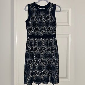 Milly Floral Lace Overlay Sheath Dress